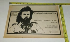 PHILLIP GOODHAND-TAIT Vintage Album AD Advert 1971 I Think I'll Write A Song