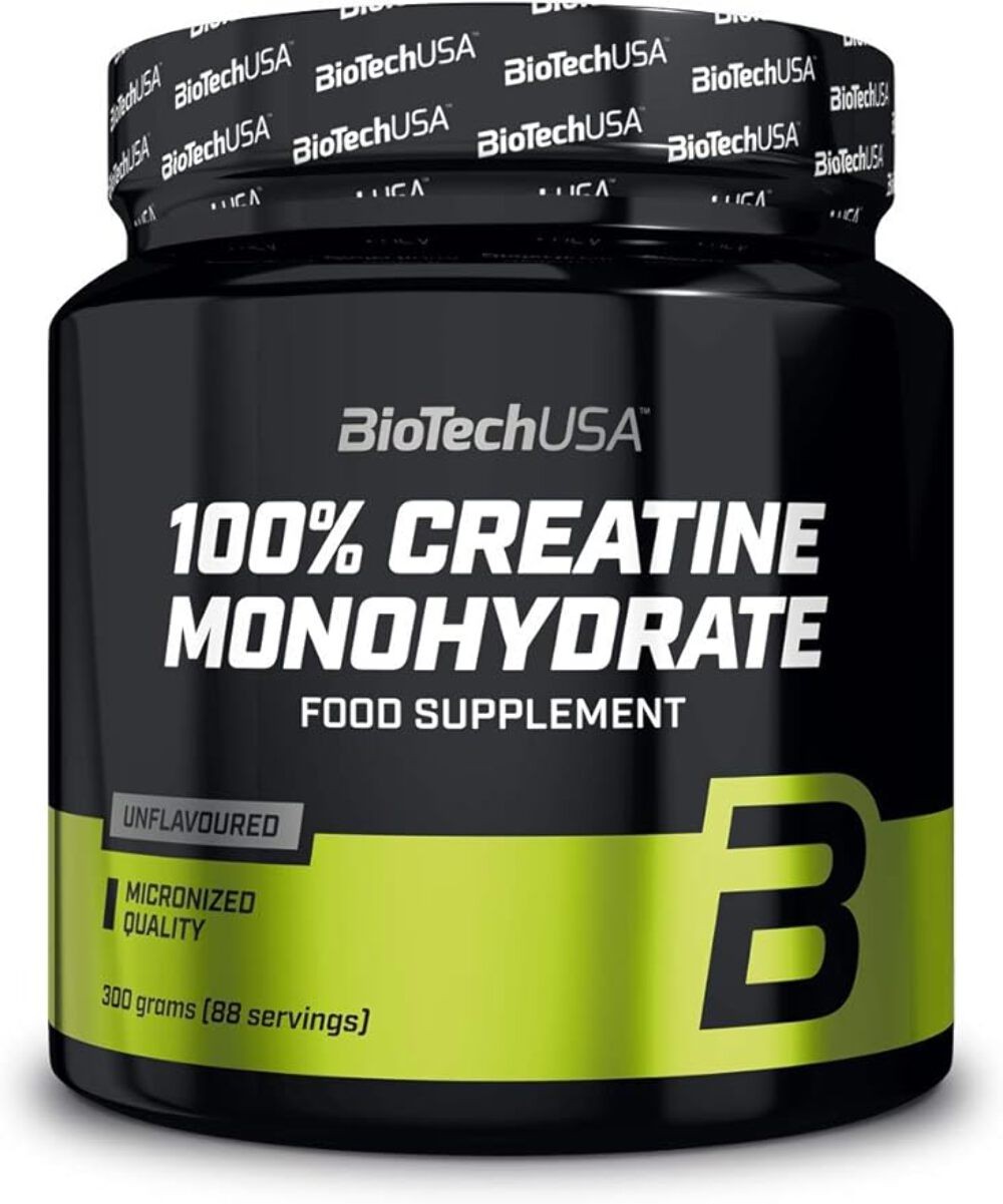 BioTechUSA 100% Creatine Monohydrate - Micronized for Mixability, Unflavoured -