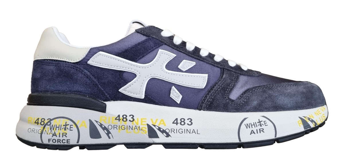 新品￼ PREMIATA スニーカー　 ホワイト/ブルー 38 PREMIATA（プレミアータ） スニーカー LUCY 206E 大きいサイズあり