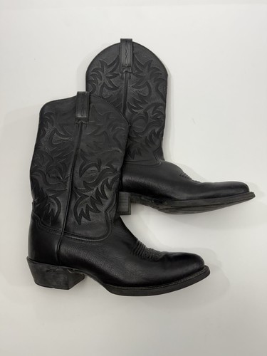 Ariat Heritage R Toe Boots Mens Size 10.5 D 10002218 Black Round Toe Cowboy