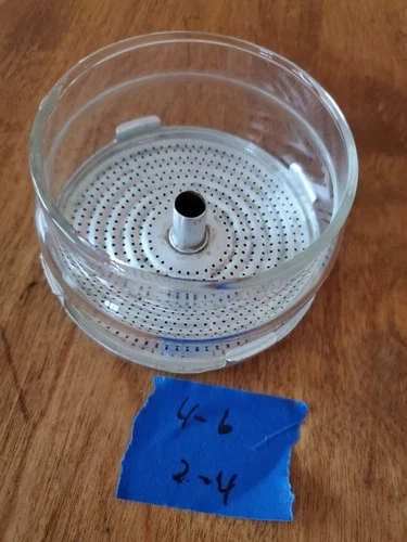 Vtg 7756- Pyrex 4-6 Cup Coffee Pot Percolator Replacement Glass Basket Strainer