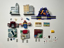 Lot of 10 Micro Machines Playsets. Interlocking. Fold Up. Light Up.