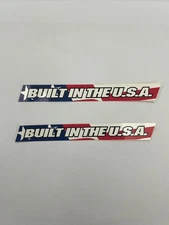 GT 1990's BUILT IN THE USA DECALS - OLD SCHOOL BMX STICKER (2 pcs)