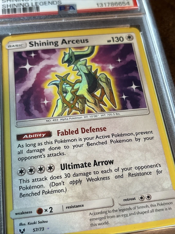 Shining Arceus 57/73 Holo 2017 Shining Legends PSA 10 GEM MINT - Image 2 of 4