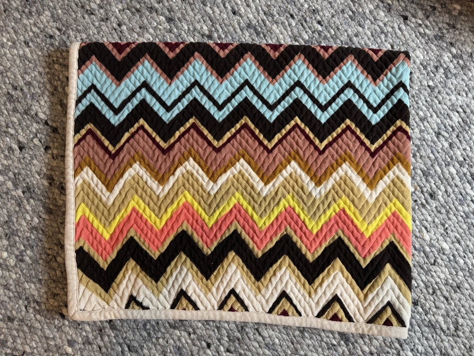 Manta de chenilla Chevron multicolor Missoni para Target Foto 3 de 4