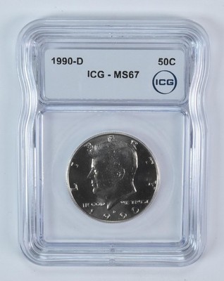 1990-D Kennedy Half Dollar MS67 ICG | eBay