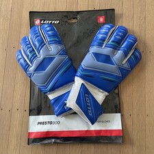 Lotto LGP300 Adult Soccer Goalkeeper Gloves - Size 9 - Blue GREEN
