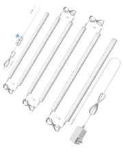 ASOKO Motion Sensor Dimmable Led Under Cabinet Lighting Plug in - 6 Pcs 12 in...