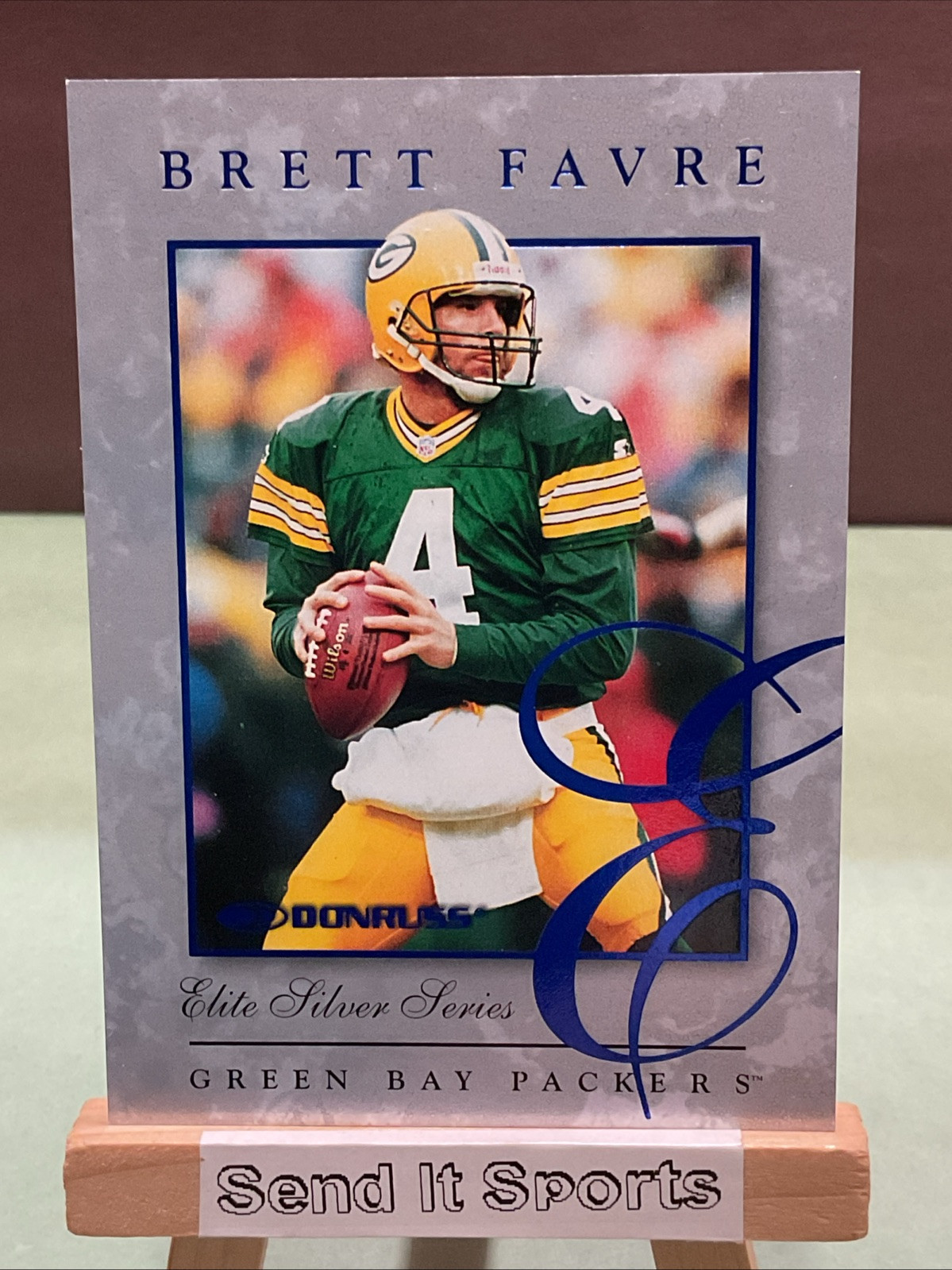 Brett Farve 1997 Donruss Elite Silver Series Blue Foil /5000 #3