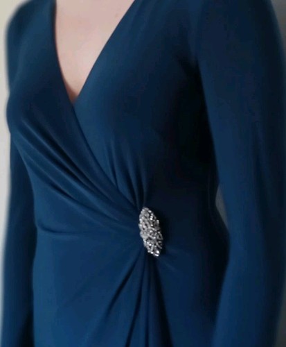 Lauren Ralph Lauren Abendkleid mit Brosche Gr. 6 Deep Ivy Neu mit Etikett Bloomingdales - Bild 2 von 23