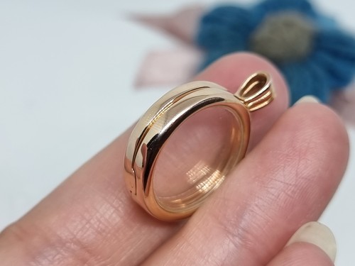 Genuine Pandora Rose Gold Medium Floating Locket Pendant 💕ALE MET - Picture 7 of 12