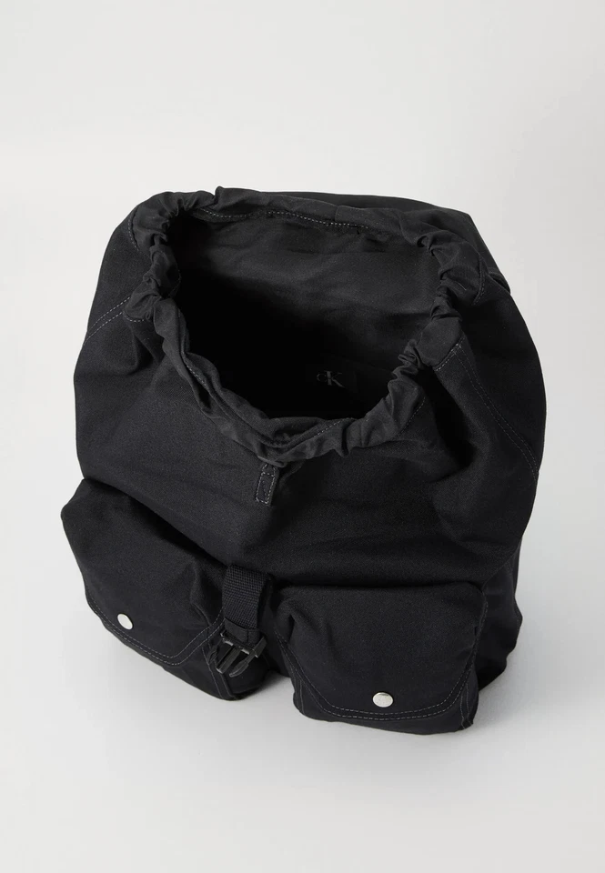Calvin Klein Jeans Workwear Flap Backpack Rucksack Black One Size - Image 3 of 4