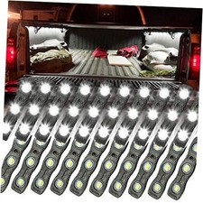 White LED Rock Light for Bed Track, 60 LEDs Cargo Pickup Truck Bed Lighting