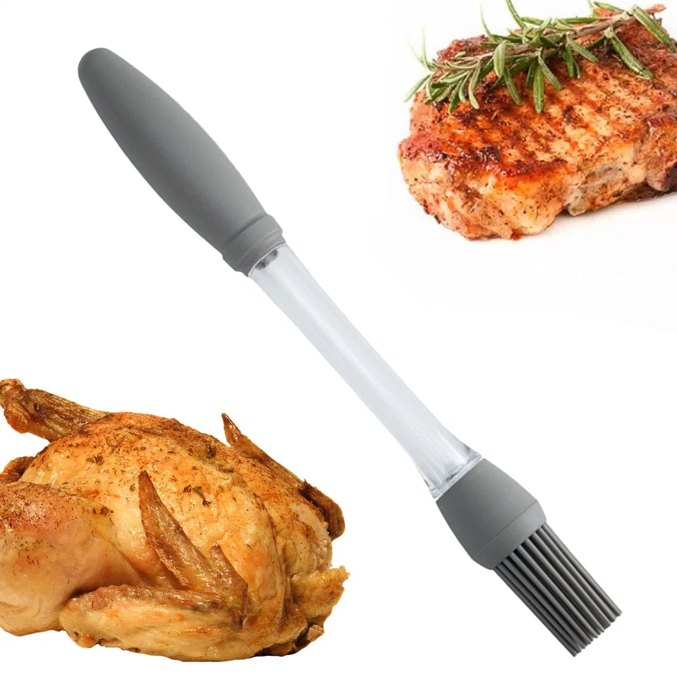 2pcs Kitchen Sauce Brush BBQ Silicone Oil Brush Kitchen Safe Gadget for Cooking - Image 4 of 4