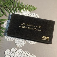 Vintage Coaster Set Of 6 Les Collection de Art Musée Patek Philippe Original Box