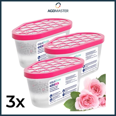 Luftentfeuchter Nachfüllpack 3x 400ml Rosenduft Anti Feuchtigkeit AquaFloow