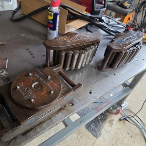 Vintage Multiton Mark 5 S industrial equipment skates made In NY USA