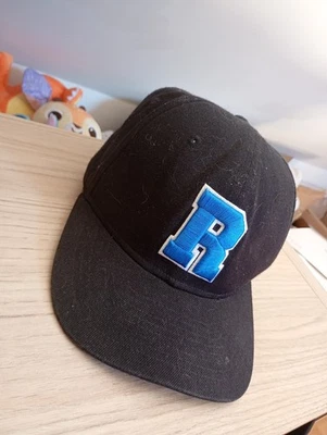 Rocka Nutrition casquette de baseball homme noir réglable logo R brodé bleu - Photo 1/4
