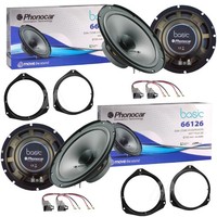 "4 Lautsprecher Phonocar Koaxial Front/Heck FüR Alfa Romeo Mito 6,5\" 4 Ω"