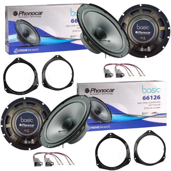 "Kit 4 Lautsprecher Phonocar 6,5\" 4 Ω 2-Wege Koaxial Alfa Romeo Giulietta"-image