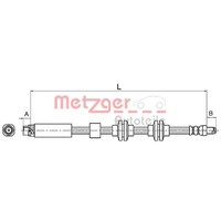 Metzger Bremsschlauch Vorne FüR BMW E81 E87 E88 E82 E90 E93 E91 E92 E89