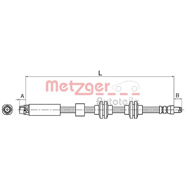 Metzger Bremsschlauch Vorne FüR BMW E81 E87 E88 E82 E90 E93 E91 E92 E89-image