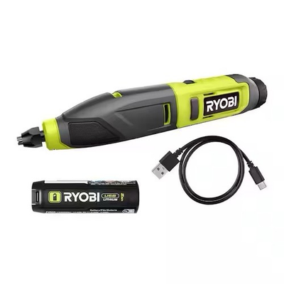 #ad Ryobi USB Rechargeable Power Carver Kit Lithium Battery 3 Attachments FVH51K NEW $49.99