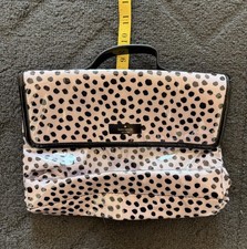 Kate Spade New York Polka Dot Travel Makeup Cosmetic Bag Great Condition