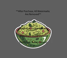 Guacamole Sticker Waterproof Decal Avocado Chips Food Kitchen Cooking Gift NEW