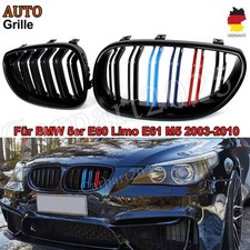 für BMW 5er E60 E61 M5 545i 550i Nieren Grill Kühlergrill Doppelsteg M Farbe Neu