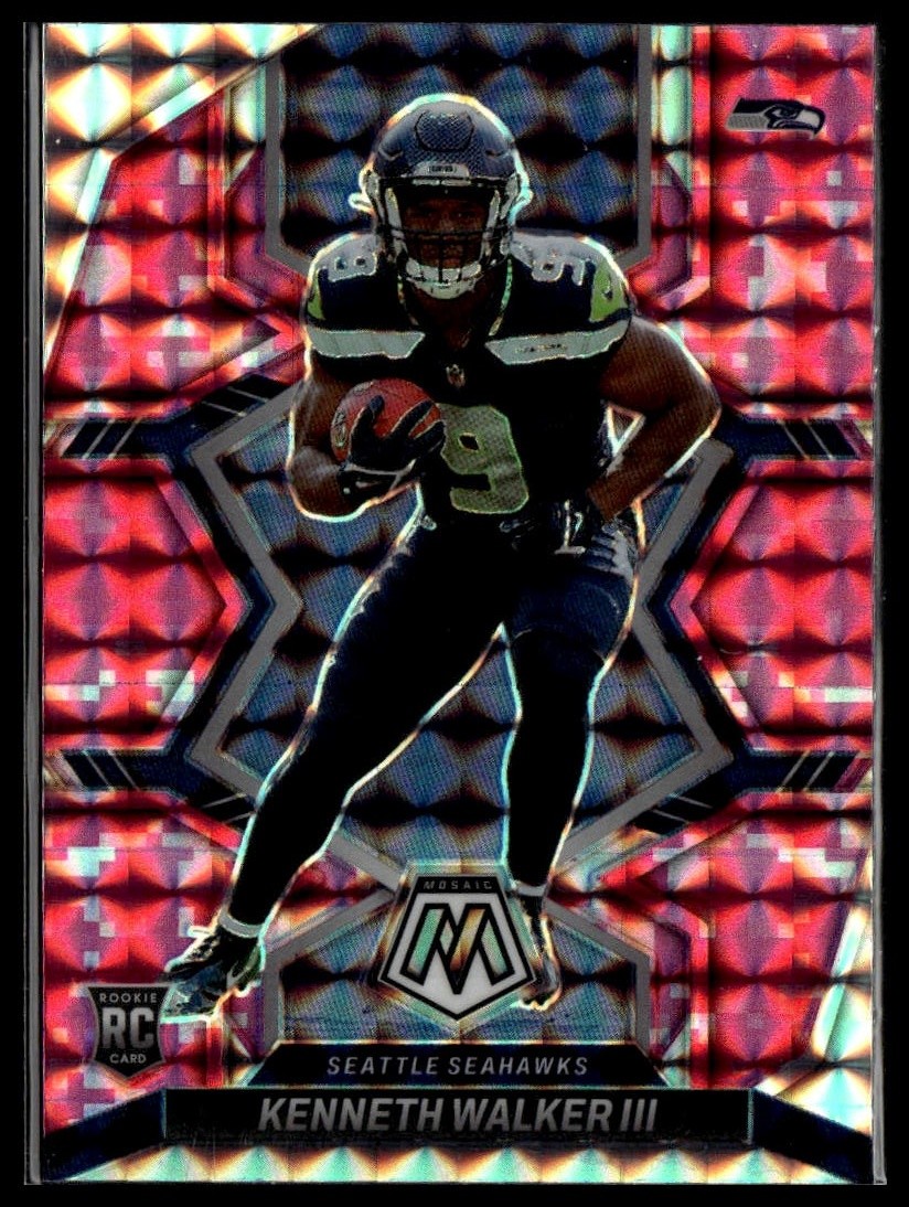 Kenneth Walker III Panini Mosaic #308 Camo Pink
