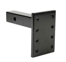 Pintle Hook Mounting Plate, 20,000 lbs Gross Trailer Wt, Solid Steel, for 2" ...