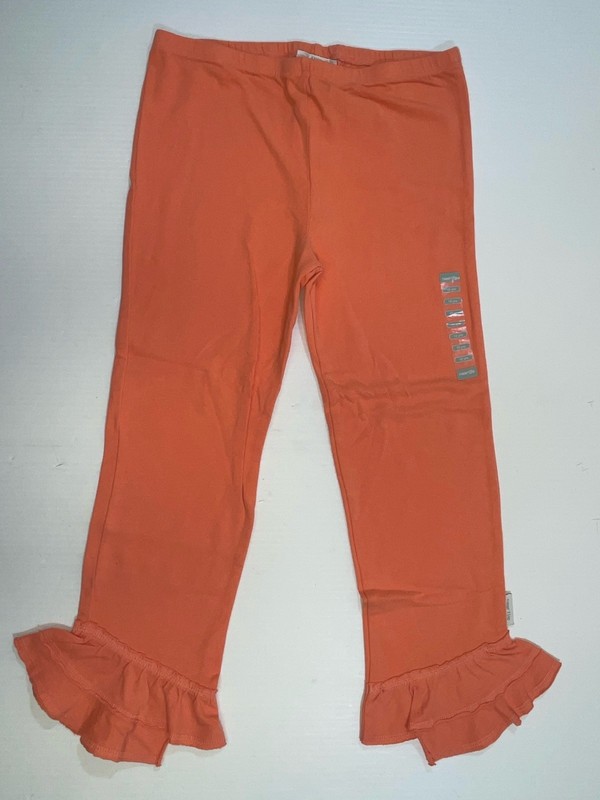 Naartjie Girls Youth Coral 100% Cotton Solid Asymmetric Stretch Capri Pants 10