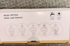 WD70x5 Water Leak Detectors With Dripping & Leaking Sensor Technology - 5 PACK