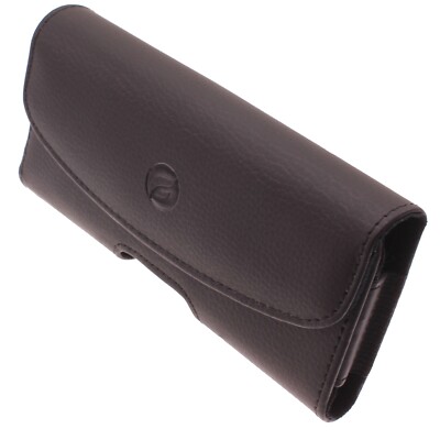 Leather Case Belt Clip Holster Cover Pouch Loops Carry for Smartphones