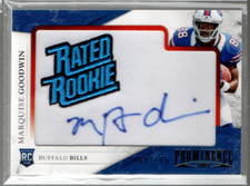 2013 Panini Prominence Rookie Rated Rookie Patch #166 Marquise Goodwin Auto /105
