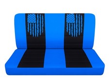 Truck Seat Covers Fits 1987-1990 Gmc S-15 Blue And Black Bench Seat Covers Truck Seat Covers Fits 1987-1990 Gmc S-15 Blue And Black Bench Seat Covers