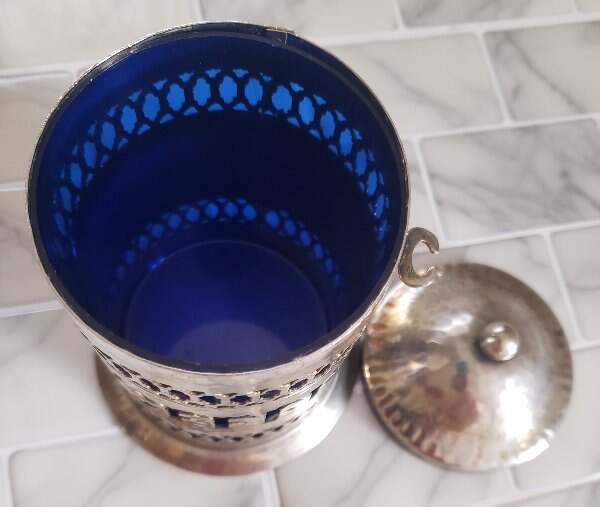 Vintage 1960s Leonard England Coffee & Sugar Hammered Silver Vintage 1960s Leonard England Coffee & Sugar Hammered Silver
