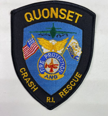 Quonset Fire Crash Rescue Rhode Island Air National Guard RI Patch S7