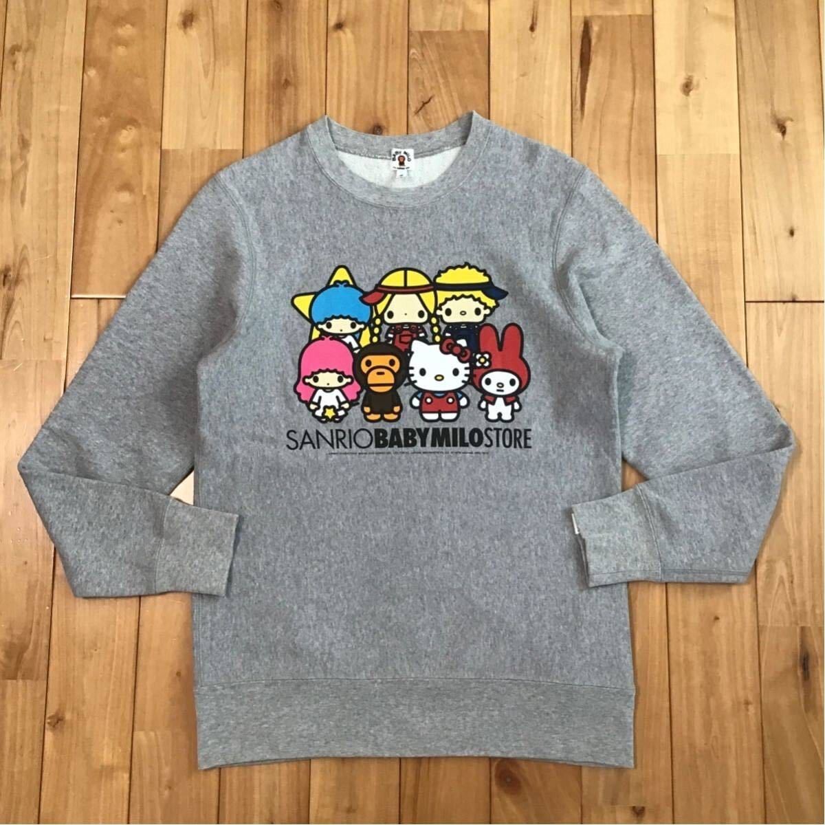 AUTHENTIC APE BAPE x HELLO KITTY BABY MILO SWEAT S Size GLAY AUTHENTIC APE BAPE x HELLO KITTY BABY MILO SWEAT S Size GLAY