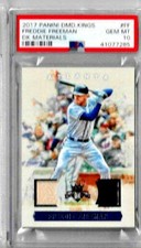 2017 Panini Diamond Kings Freddie Freeman DK Materials PSA 10