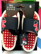 Disney Minnie Mouse Women  s Slide Sandals Size 6 Classic Comfort Foam