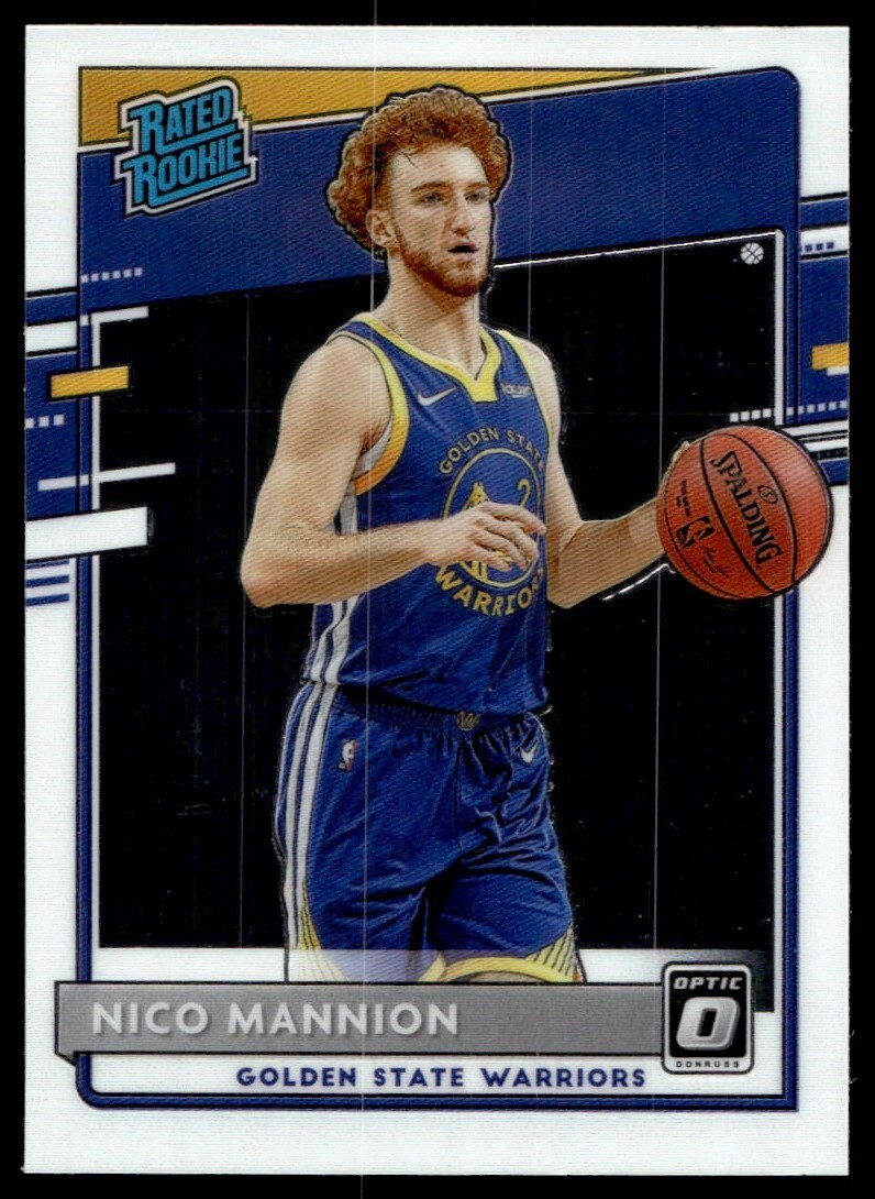 2020-21 Donruss Optic Nico Mannion Rookie G253 Golden State Warriors #190