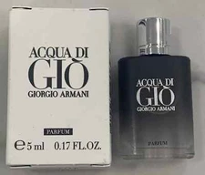 GIORGIO ARMANI Acqua Di Gio Parfum mini travel splash 0.17 / .17oz 5ml Boxed