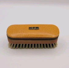 Travel Grooming Brush Nail Self Personal Care Kit Leather Case Made In Germany