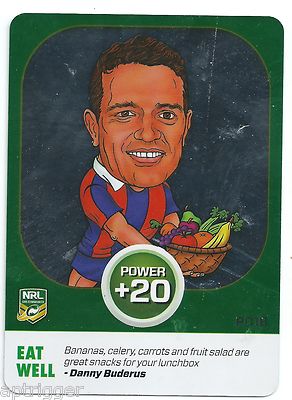 2015 NRL Power Play POWER PLUS Eat Well (PC18) Danny BUDERUS