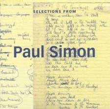 PAUL SIMON Selections From Paul Simon -The Studio Recordings 1972-2000 promo CD