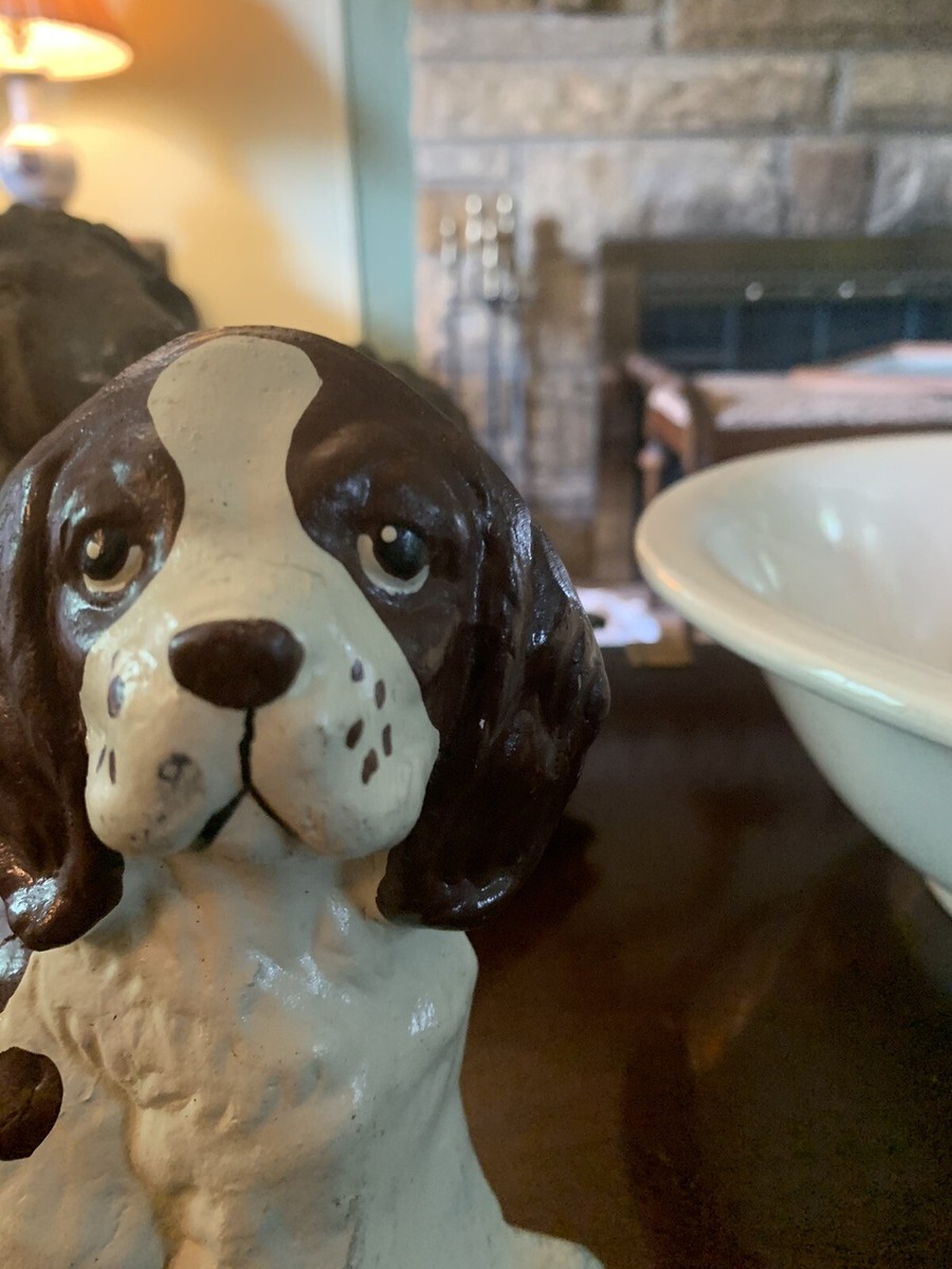 Vintage Cast Iron Dog Door Stopper Or Display | eBay