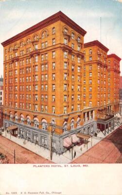 2~Postcards  St Louis, MO Missouri  PLANTERS HOTEL & TURKISH DEN VIEW  ca1910's