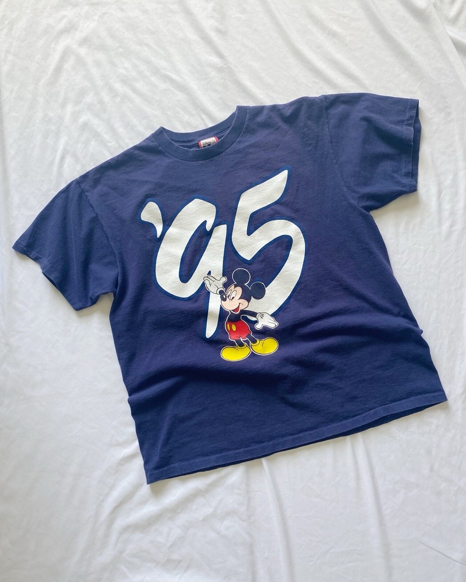 Vintage Walt Disney World 95 90s VTG Mickey Single Stitch T Vintage Walt Disney World 95 90s VTG Mickey Single Stitch T